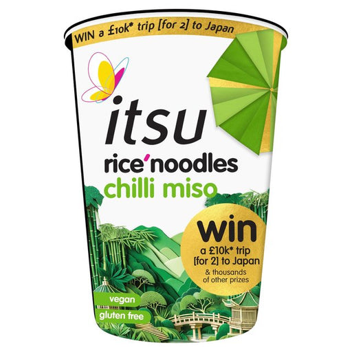 Itsu Chilli Miso Rice Noodles Cup 64g Botiga