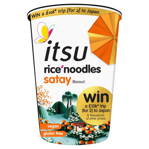 Itsu Satay Rice Noodles Cup 64g Botiga