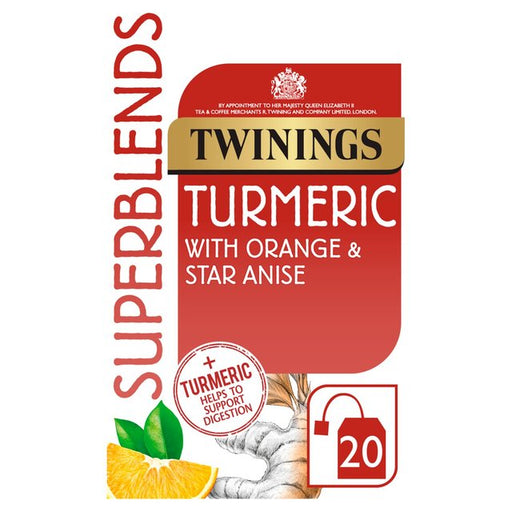 Twinings Superblends Turmeric with Orange & Star Anise 20 per pack Botiga