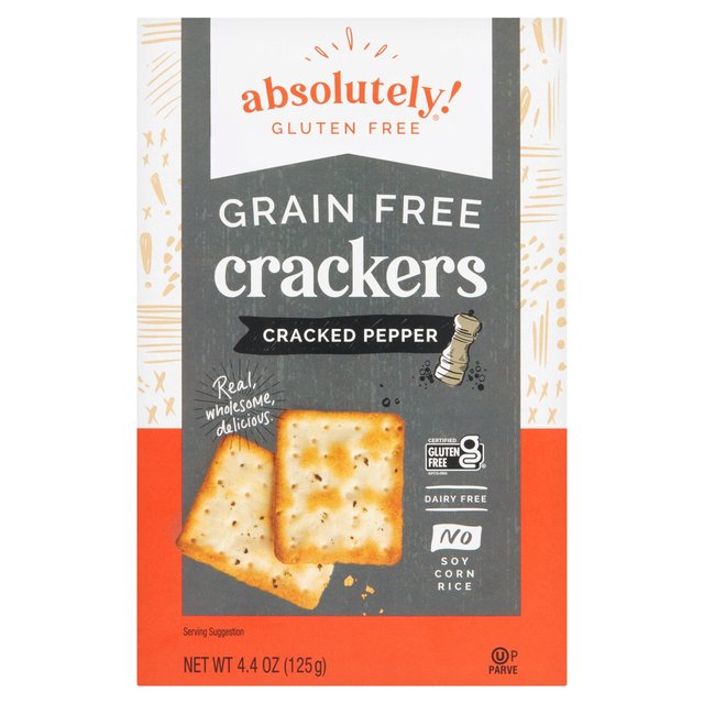 Absolutely Gluten Free Crackers Cracked Pepper 125g Botiga