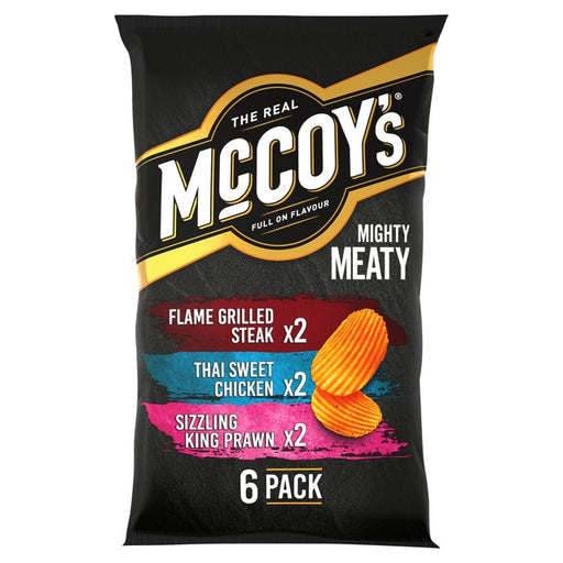 McCoy's Ridge Cut Meaty Chips 6 per pack Botiga