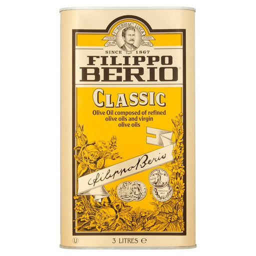 Filippo Berio Classic Olive Oil 3 Litre Tin 3L Botiga