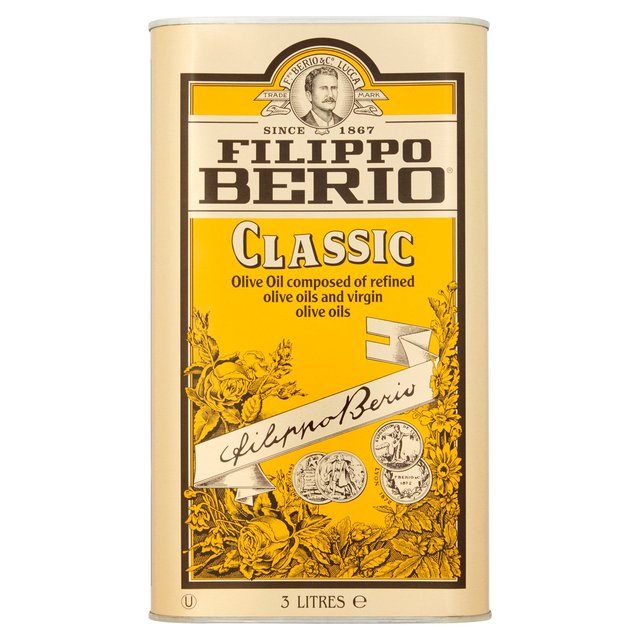 Filippo Berio Classic Olive Oil 3 Litre Tin 3L Botiga