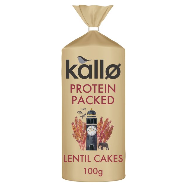 Kallo Protein Packed Lentil Cakes 100g Botiga