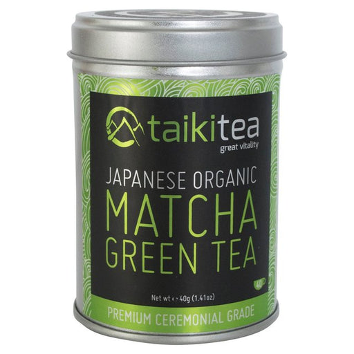 Taiki Tea Premium Organic Ceremonial Matcha Tin 40g Botiga