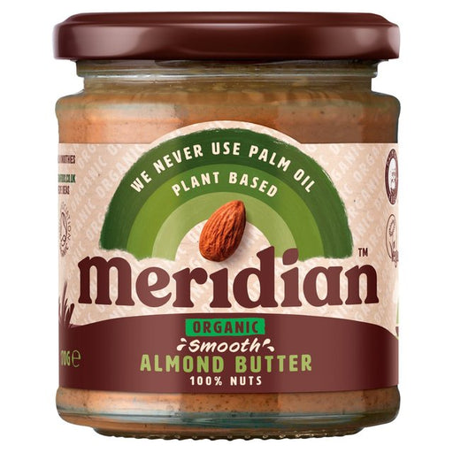 Meridian Organic Smooth Almond Butter 100% Nuts 170g Botiga