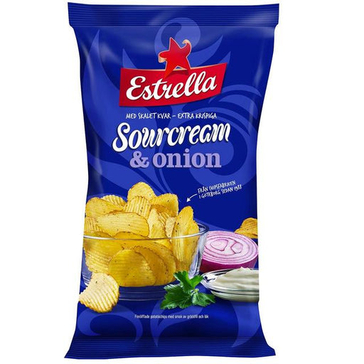 Estrella Sourcream & Onion Crisps 175g Botiga
