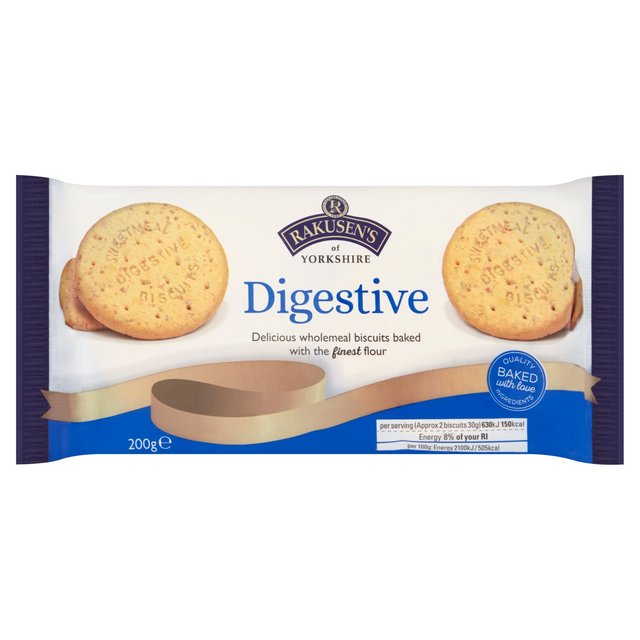 Rakusen's Plain Digestives 200g Botiga