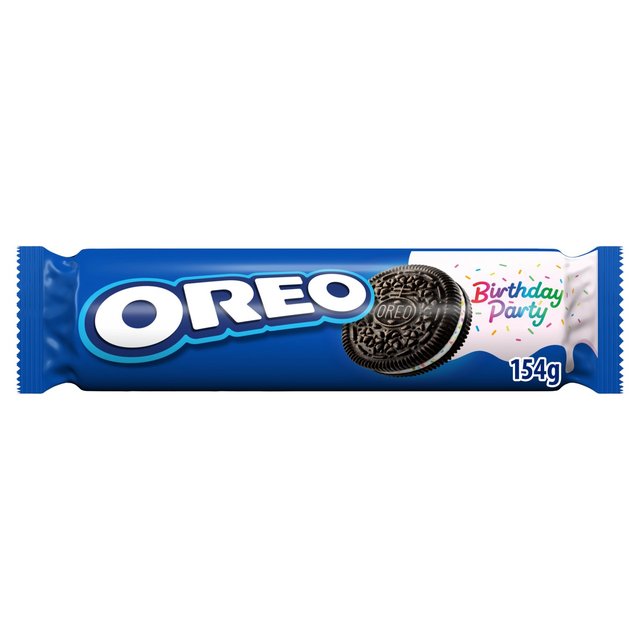 Oreo Birthday Party Sandwich Biscuits 154g Botiga