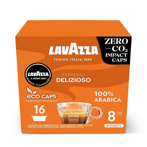 Lavazza A Modo Mio Compostable Espresso Delizioso Coffee Capsules 16 per pack Botiga