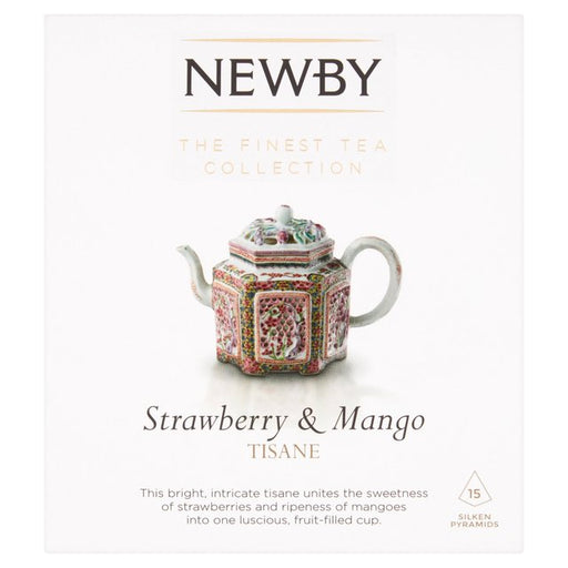 Newby Teas Strawberry & Mango Silken Pyramids 15 per pack Botiga