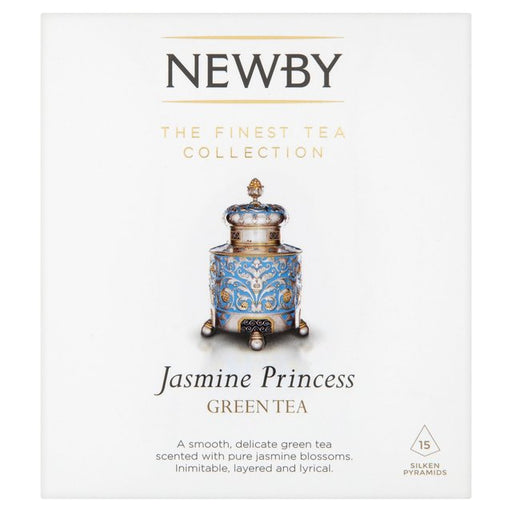 Newby Teas Jasmine Princess Silken Pyramids 15x 15 per pack Botiga