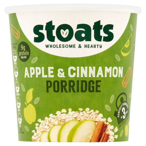 Stoats Porridge Pot Apple & Cinnamon 60g Botiga