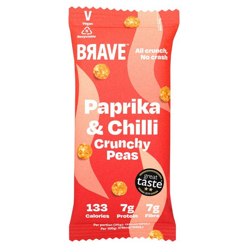 Brave Roasted Peas Paprika & Chilli 35g Botiga