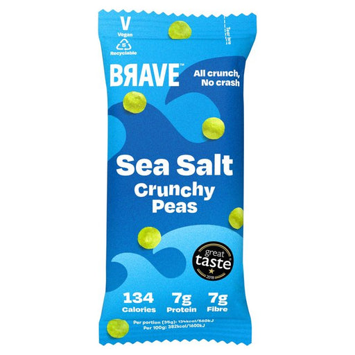 Brave Roasted Peas Sea Salt 35g Botiga