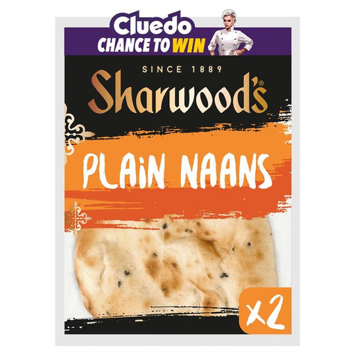 Sharwood's Naans Plain 2 per pack Botiga