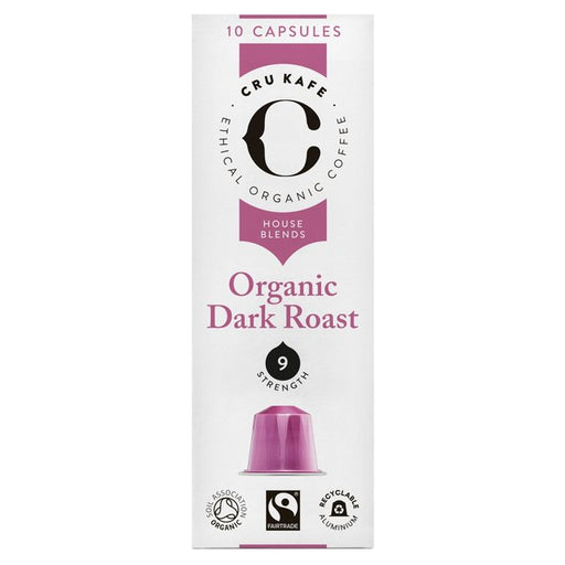 CRU Kafe Organic Dark Roast Nespresso Compatible Coffee Capsules 10 per pack Botiga