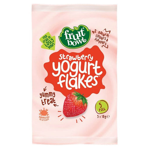 Fruit Bowl Strawberry Yogurt Flakes 5 x 18g Botiga