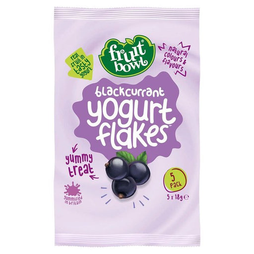 Fruit Bowl Blackcurrant Yogurt Flakes 5 x 18g Botiga