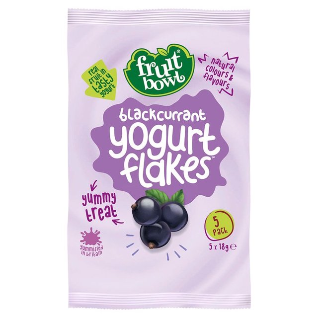 Fruit Bowl Blackcurrant Yogurt Flakes 5 x 18g Botiga