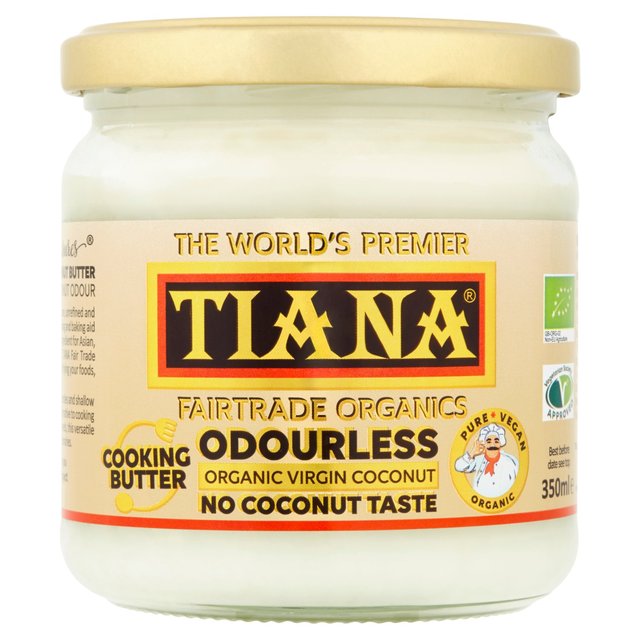 Tiana Fair Trade Organics Pure Virgin Coconut Cooking Butter 350ml Botiga