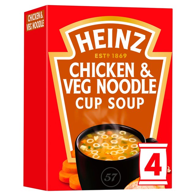 Heinz Chicken & Veg Noodle Cup Soup 4 x 18g Botiga