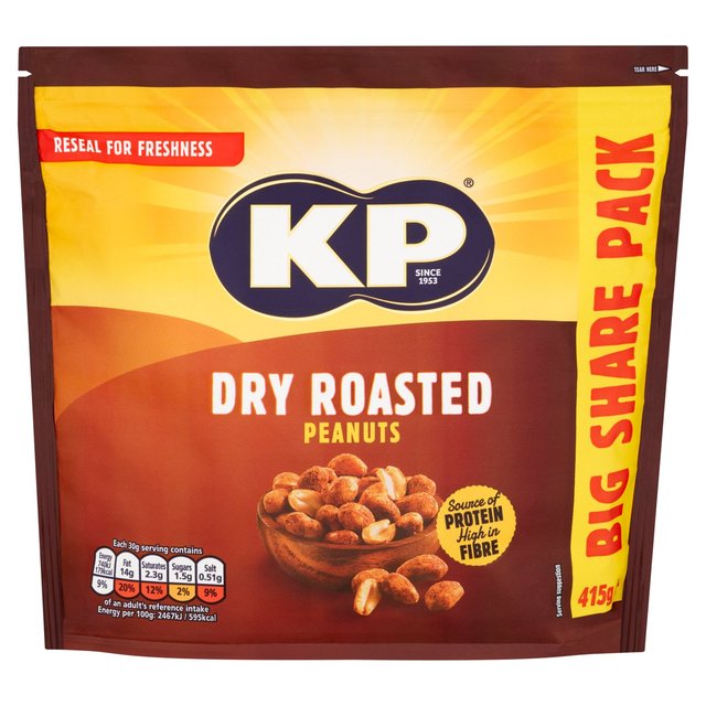 KP Dry Roasted Peanuts 415g Botiga