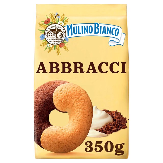 Mulino Bianco Abbracci Biscuits with Chocolate and Fresh Cream 350g Botiga