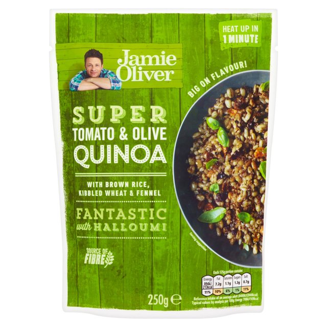 Quinoa with Tomato and Olive Jamie Oliver Ready to Eat 250g Botiga