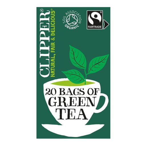 Clipper Organic Fairtrade Green Tea Bags 20 per pack Botiga