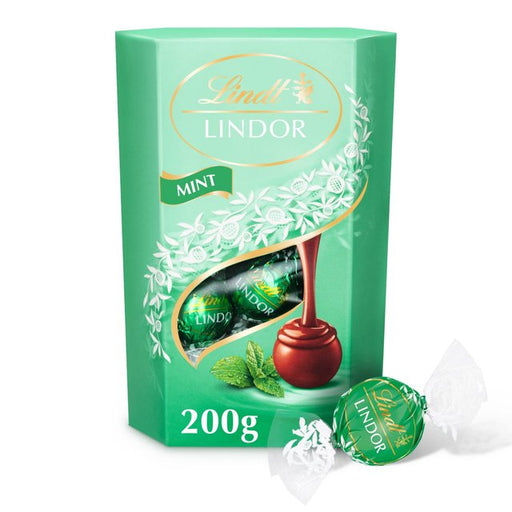 Lindt Lindor Milk Mint Chocolate Truffles 200g Botiga