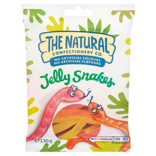 The Natural Confectionery Co. Jelly Snakes Sweets Bag 130g Botiga