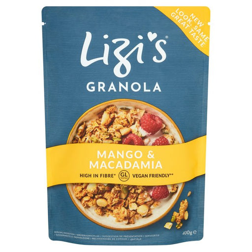 Lizi's Mango Macadamia Granola 400g Botiga