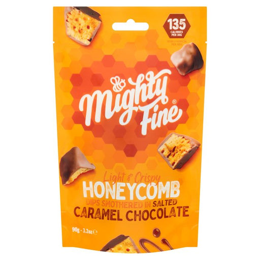 Mighty Fine Salted Caramel Chocolate Honeycomb Dips 90g Botiga