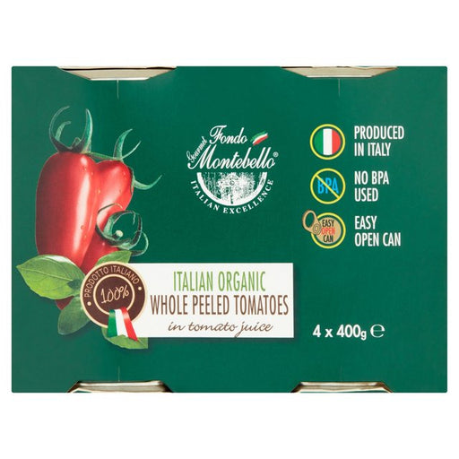 Fondo Montebello Organic Italian Peeled Tomatoes 4 x 400g Botiga