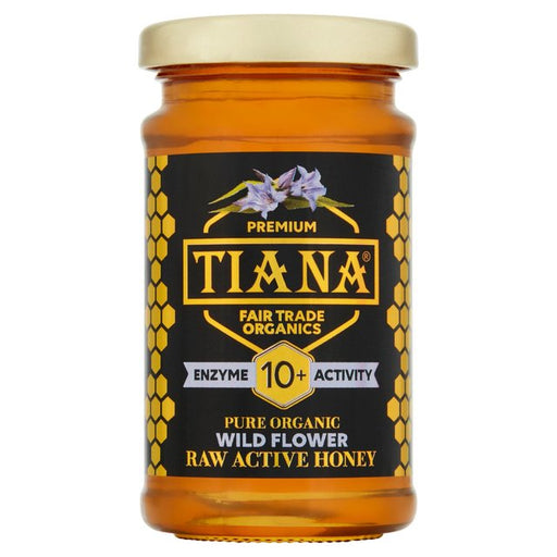 TIANA FairTrade Organics Raw Active Wild Mountain Flower Honey 250g Botiga