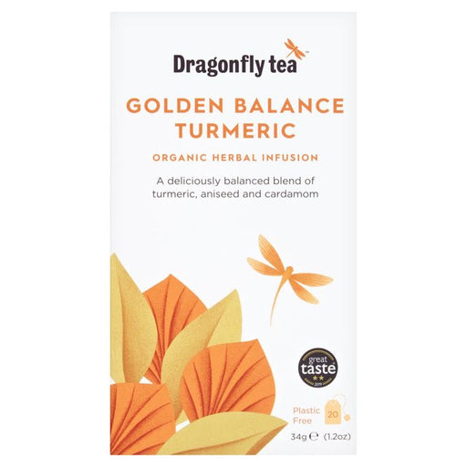 Dragonfly Organic Golden Balance Turmeric 20 per pack Botiga