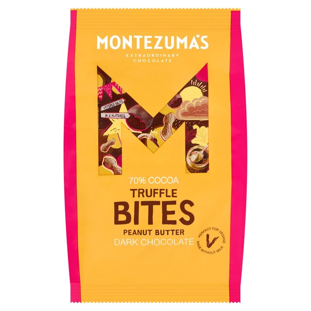 Montezuma's 70% Dark Chocolate Peanut Butter Truffle Bites 120g Botiga