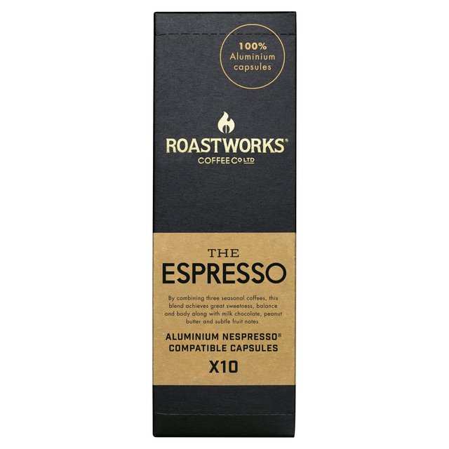 Roastworks Espresso Nespresso Compatible Capsules 10 per pack Botiga