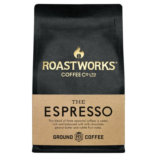 Roastworks Espresso Ground Coffee 200g Botiga