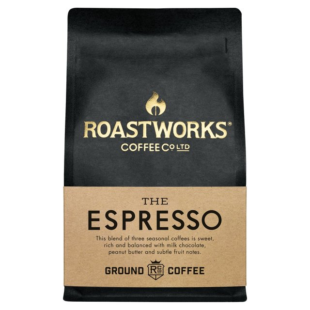 Roastworks Espresso Ground Coffee 200g Botiga