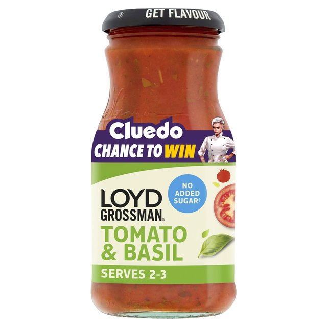 Loyd Grossman Tomato & Basil No Added Sugar 350g Botiga