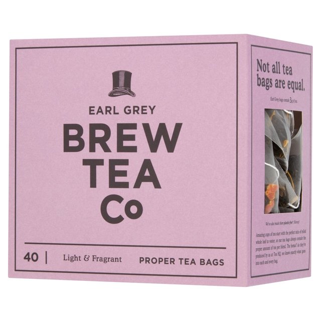 Brew Tea Co Earl Grey Tea Bags 40 per pack Botiga