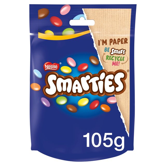 Smarties Milk Chocolate Sweets Sharing Bag 105g Botiga