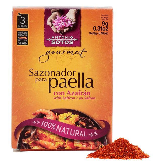 Brindisa Sotos Paella Seasoning with Saffron 9g Botiga