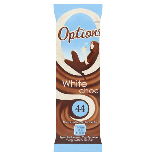 Options White Hot Chocolate Sachet 11g Botiga