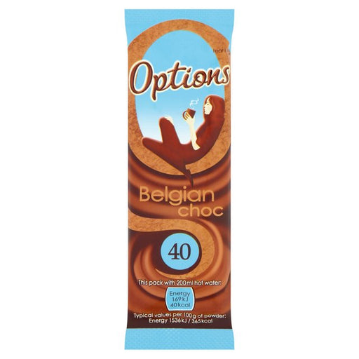 Options Belgian Hot Chocolate Sachet 11g Botiga