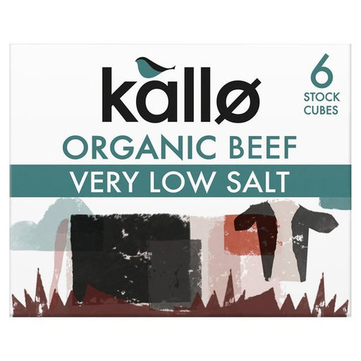 Kallo Organic Very Low Salt Beef Stock Cubes 6 x 8g Botiga