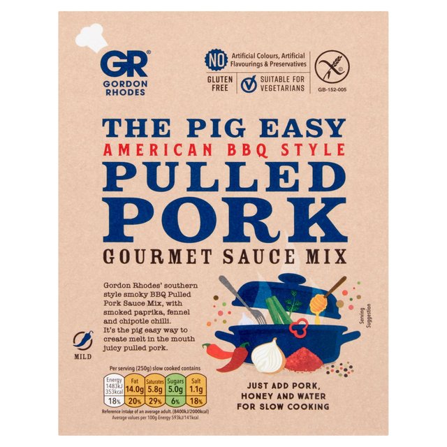 Gordon Rhodes Pig Easy American BBQ Style Pulled Pork 75g Botiga
