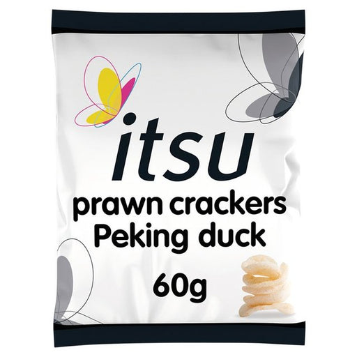 Itsu Peking duck prawn crackers sharing bag 60g Botiga